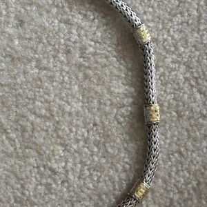 John Hardy Sterling and Gold Bracelet